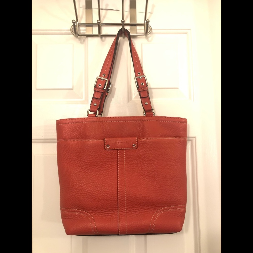 Red COACH shoulder bag